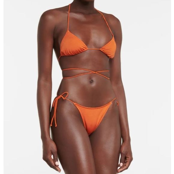 TropicofC Red String Size Small Praia Bikini Bottoms NWT - Picture 2 of 5